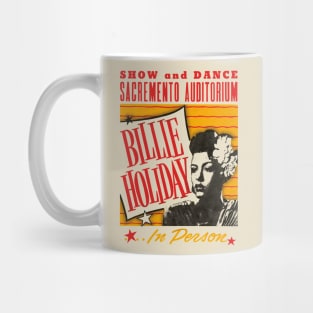 billie holiday live show graphic Mug